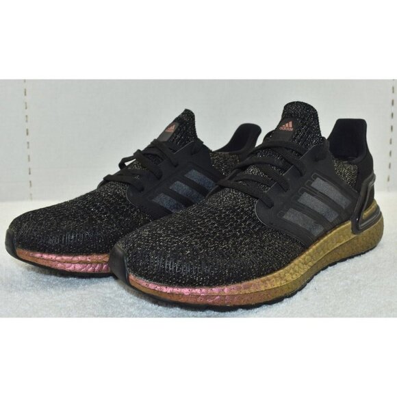 adidas Other - Adidas Mens Ultraboost 20 J Black & Signal Pink Running Shoes Size 6.5 FX0455